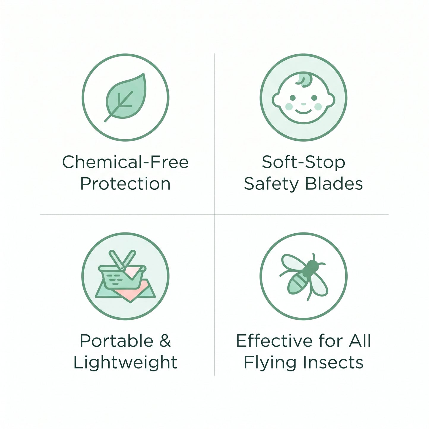 FlyShield™ Repellent Fan – Chemical-Free Insect Deterrent